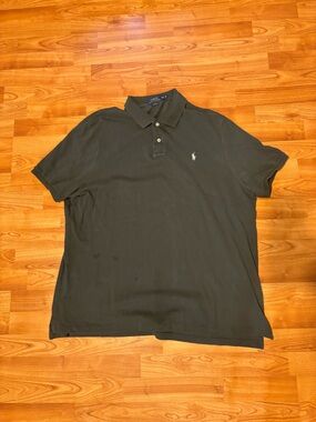 Polo by Ralph Lauren Men's Dark Gray Polo Shirt
